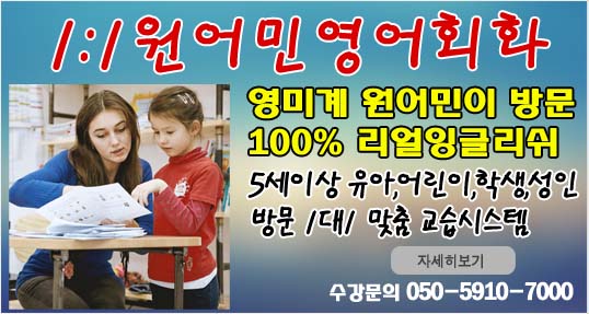 수학과외  1:1원어민영어회화